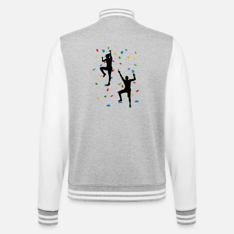 Climbing Wall Duo – Climbing Challenge - College Sweat Jacket - heather grey/white