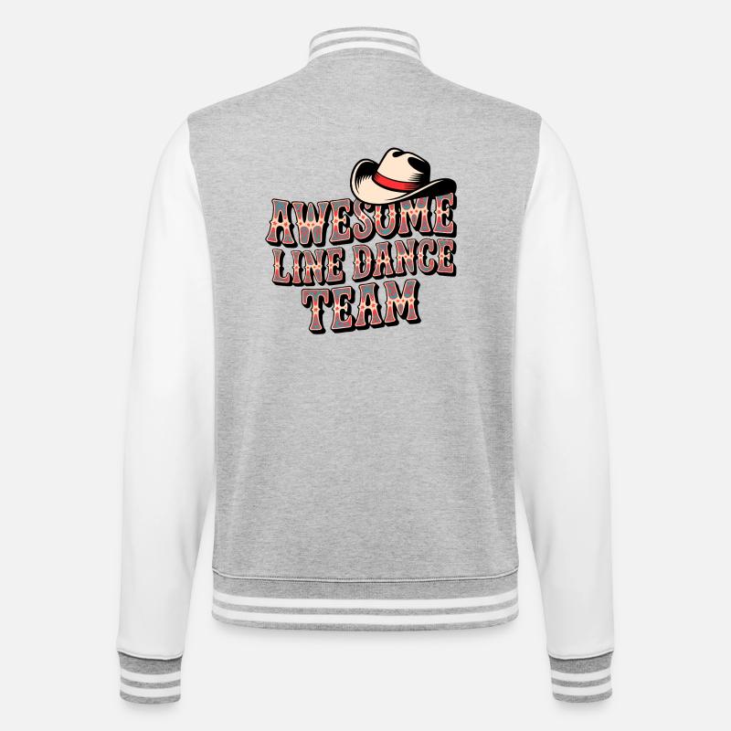 Équipe de danse en ligne incroyable - Veste Teddy - gris chiné / blanc