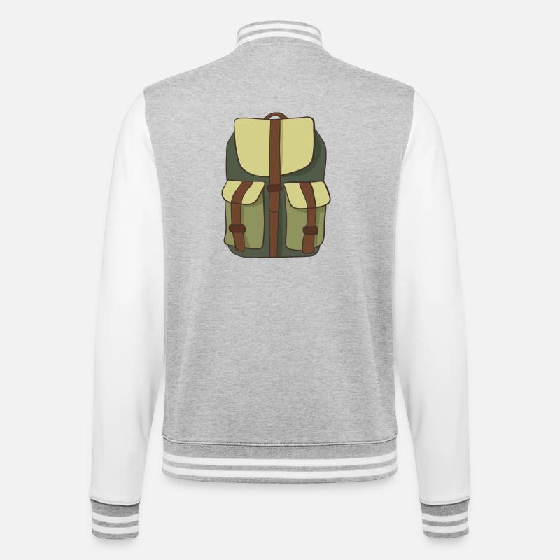 backpack - College Sweat Jacket - heather grey/white