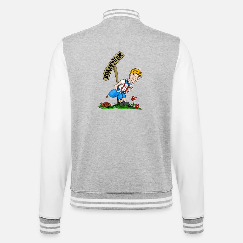 Currant Cracker Blonde - College Sweat Jacket - heather grey/white