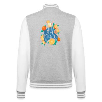 Agua de Valencia - College-Sweatjacke - Grau meliert/Weiß - Hinten - Marisol (170cm)