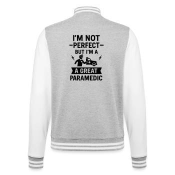 Super paramedic rescue - College Sweat Jacket - heather grey/white - Back - Marisol (170cm)