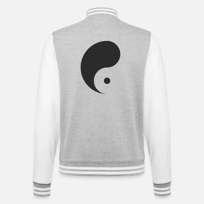 Yin - Veste Teddy - gris chiné / blanc