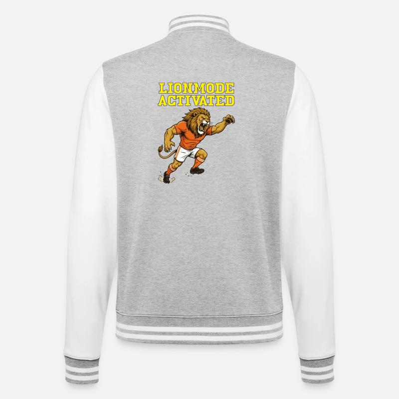 LionModeActivated - Veste Teddy - gris chiné / blanc