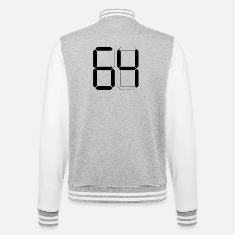 NUMBER 64 Sixty-Four Gift Digital - College Sweat Jacket - heather grey/white