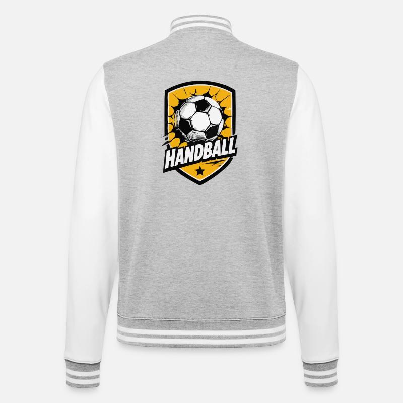 Explosion du bouclier de handball - Veste Teddy - gris chiné / blanc