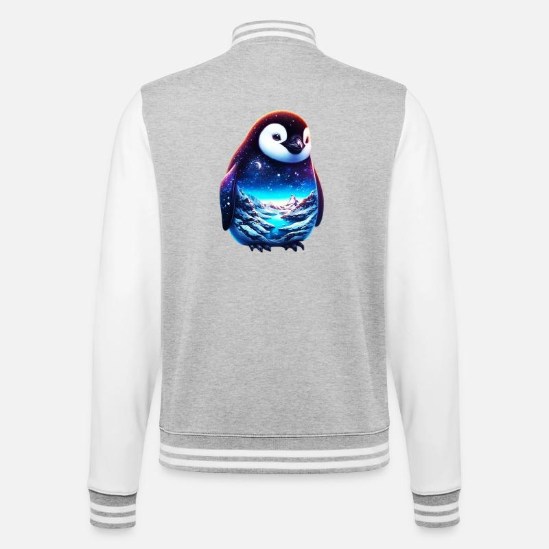 Pingouin - Veste Teddy - gris chiné / blanc