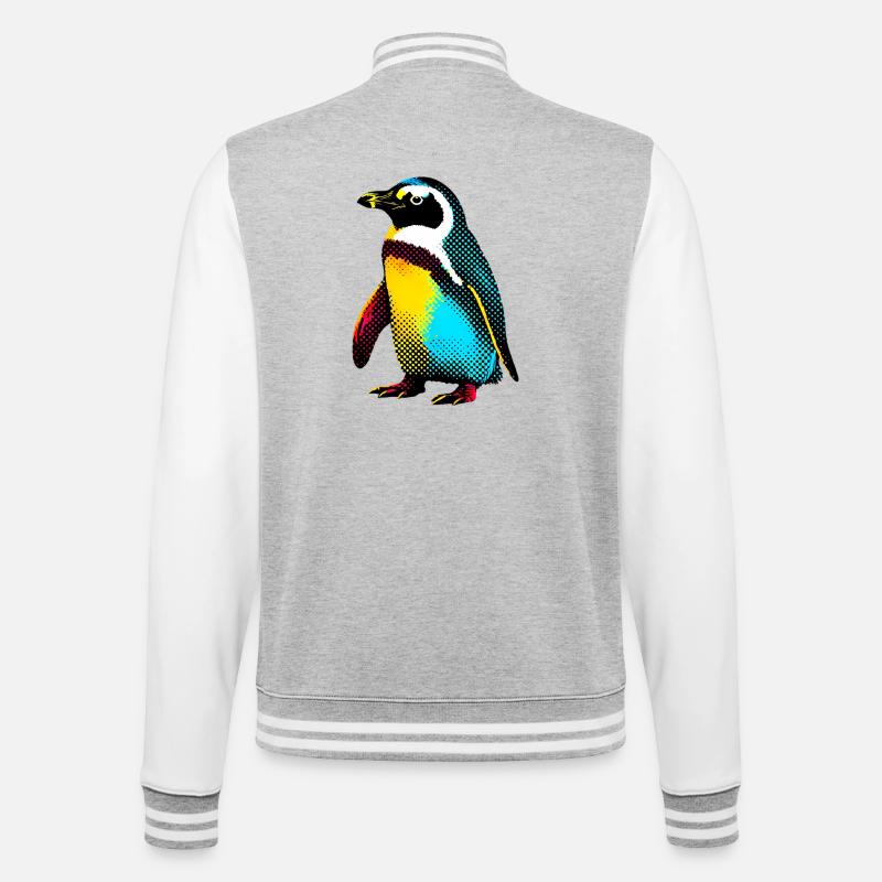 Pingouin - Veste Teddy - gris chiné / blanc