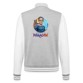 Paradoxe Cosmo Schrödinger - Veste Teddy - gris chiné / blanc - Dos - Marisol (170cm)