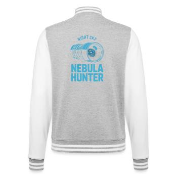 Nebula Hunter Night Sky Teleskop-Tee - College-Sweatjacke - Grau meliert/Weiß - Hinten - Marisol (170cm)