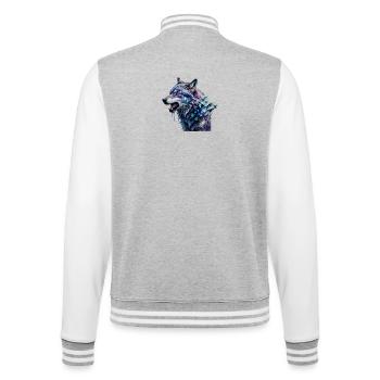 Loup Alpha - Veste Teddy - gris chiné / blanc - Dos - Marisol (170cm)
