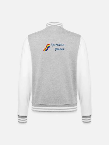 I am what I am - College Sweat Jacket - heather grey/white