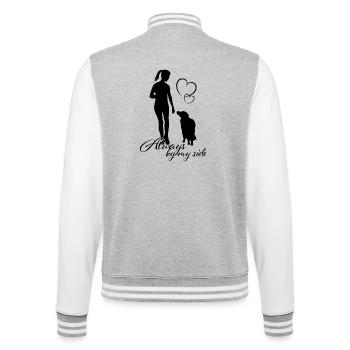 Doglover, by my side - Veste Teddy - gris chiné / blanc - Dos - Marisol (170cm)