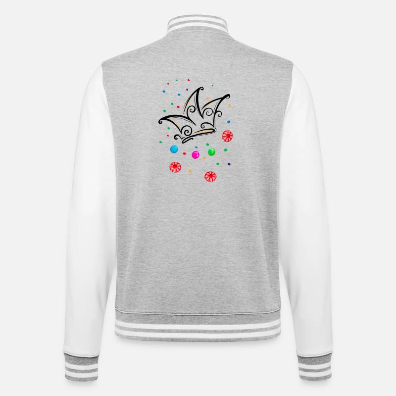 Fool’s Cap Candy Camel - Veste Teddy - gris chiné / blanc