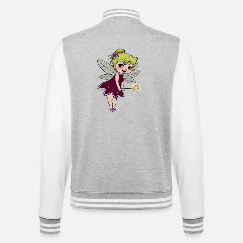 ... Make a wish - College Sweat Jacket - heather grey/white