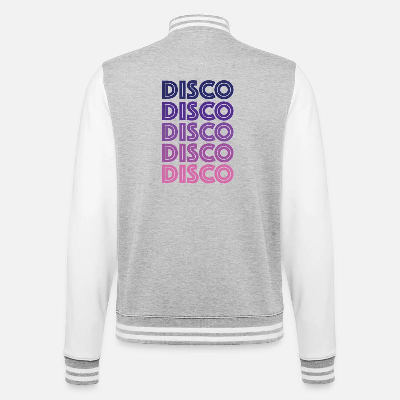 Disco Disco Disco - Veste Teddy - gris chiné / blanc
