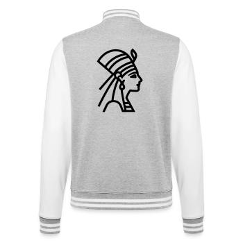 pharaon - Veste Teddy - gris chiné / blanc - Dos - Marisol (170cm)