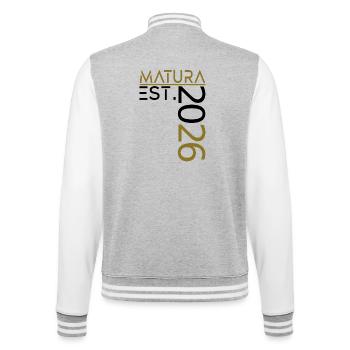 Matura 2026 - College Sweat Jacket - heather grey/white - Back - Marisol (170cm)