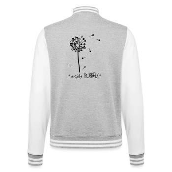 Playful bobbles - the original by heavenlygoods - College Sweat Jacket - heather grey/white - Back - Marisol (170cm)