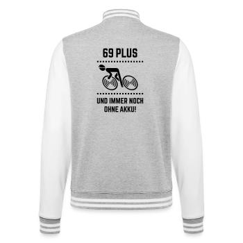 69 Plus – still without battery! Bicycle Road Bike B - College Sweat Jacket - heather grey/white - Back - Marisol (170cm)