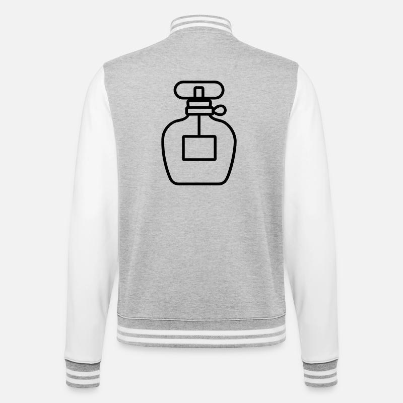 perfume bottle - College Sweat Jacket - heather grey/white