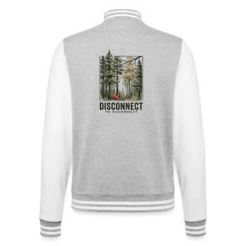 Wandern – Outdoor-Abenteuer – Trennung zum Aufklärungsnetz - College-Sweatjacke - Grau meliert/Weiß - Hinten - Marisol (170cm)