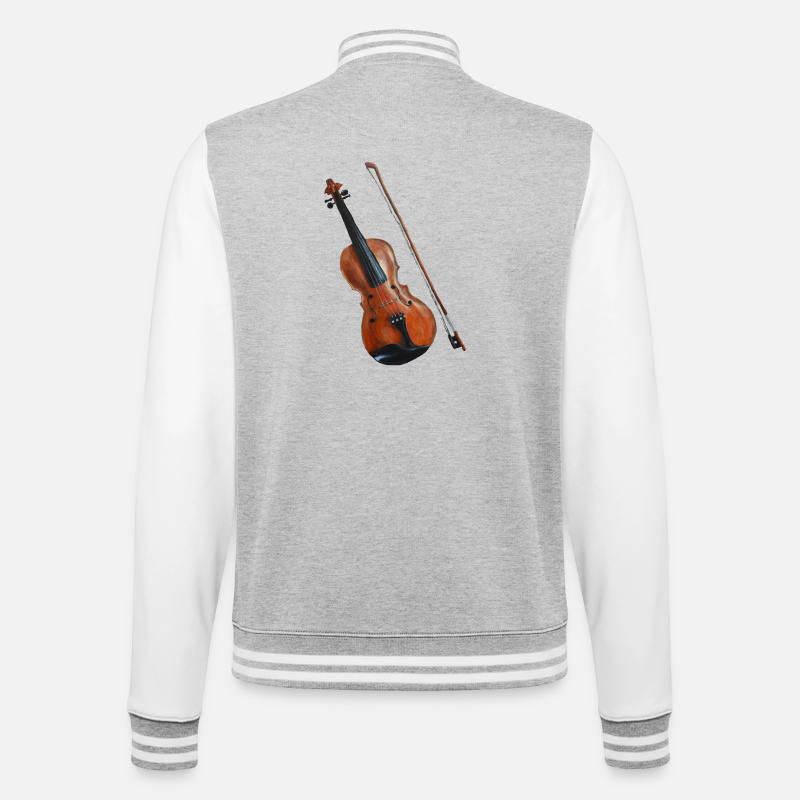Fiddle - Veste Teddy - gris chiné / blanc