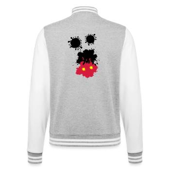 Mouse spots - College Sweat Jacket - heather grey/white - Back - Marisol (170cm)