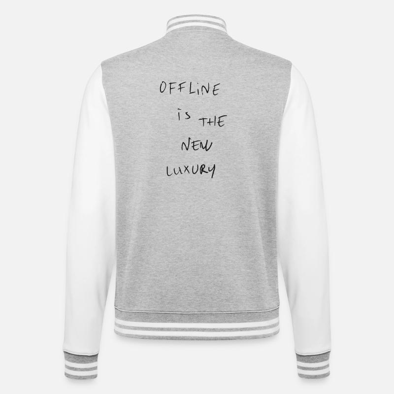 Offline - College Sweat Jacket - heather grey/white