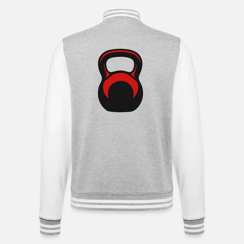 Kettlebell Kettlebell Vector - Veste Teddy - gris chiné / blanc