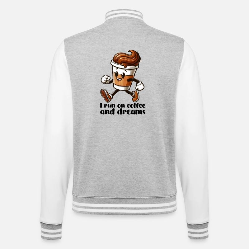 Cadeau Coffee Dreams - Veste Teddy - gris chiné / blanc