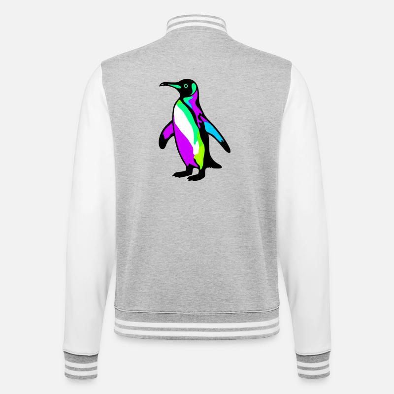 Pingouin - Veste Teddy - gris chiné / blanc