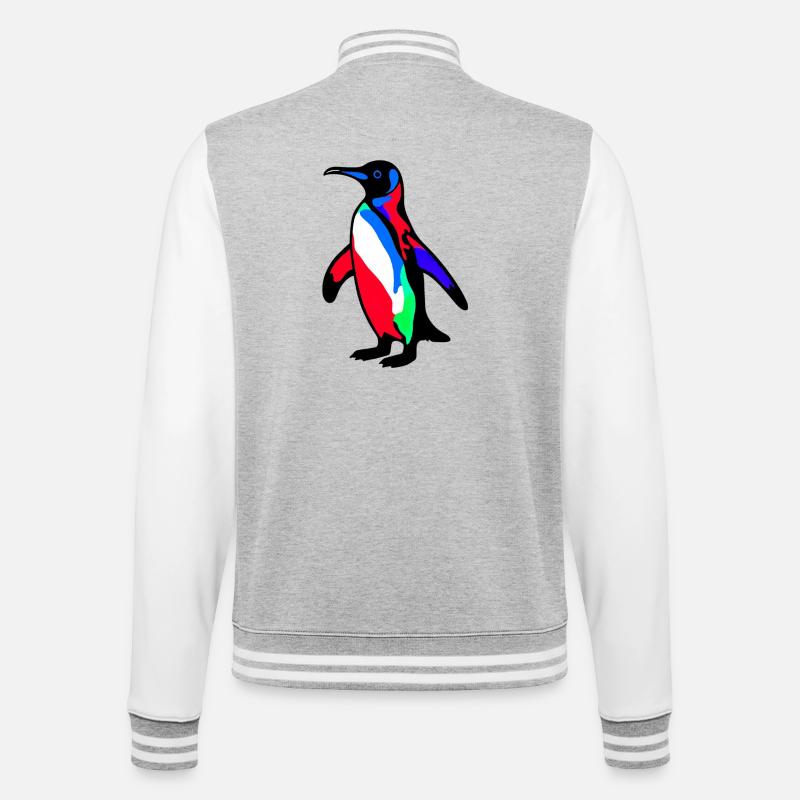 Pingouin - Veste Teddy - gris chiné / blanc