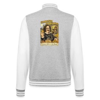 Francisco de Quevedo - College-Sweatjacke - Grau meliert/Weiß - Hinten - Marisol (170cm)