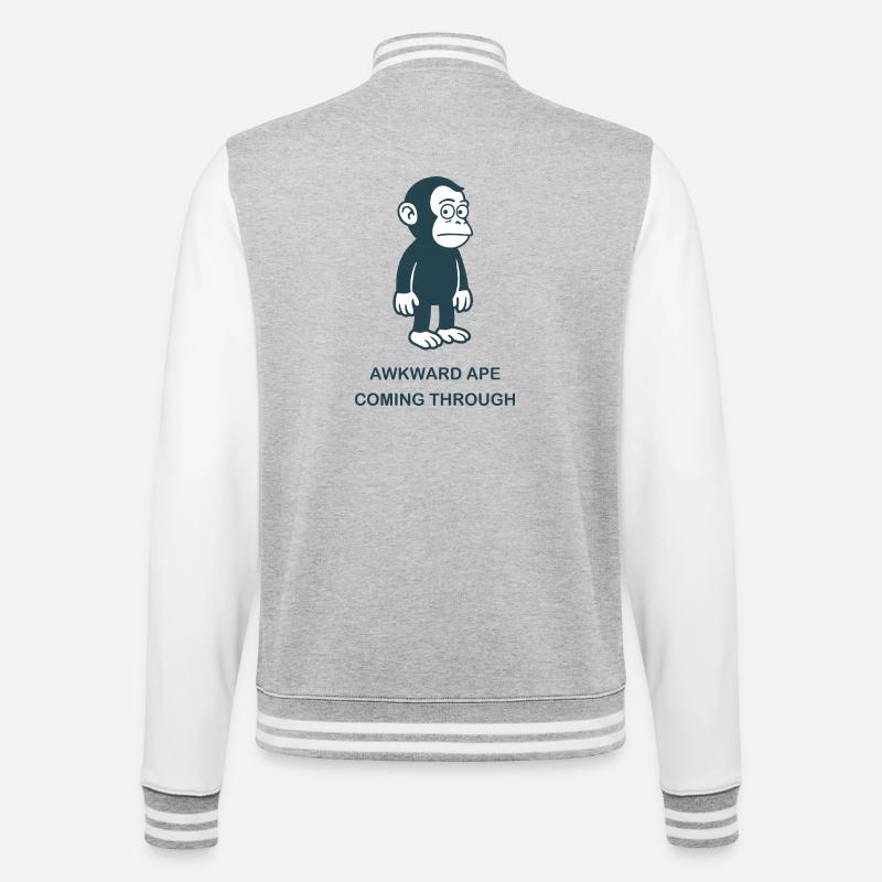 Introverti - Passer à travers - Veste Teddy - gris chiné / blanc