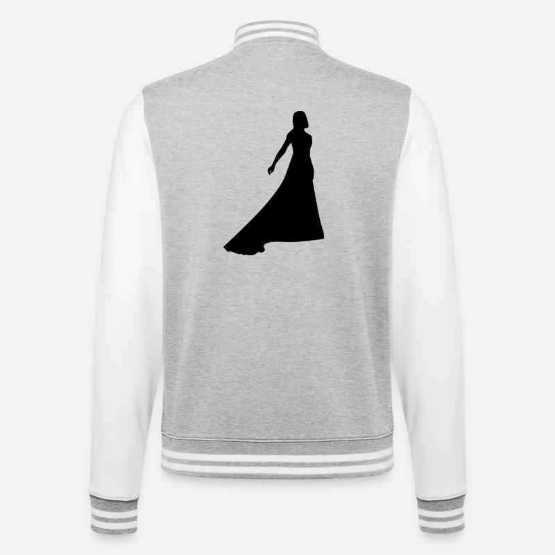 Dance - College Sweat Jacket - heather grey/white
