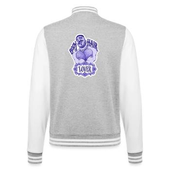 Hair Lovers - College Sweat Jacket - heather grey/white - Back - Marisol (170cm)