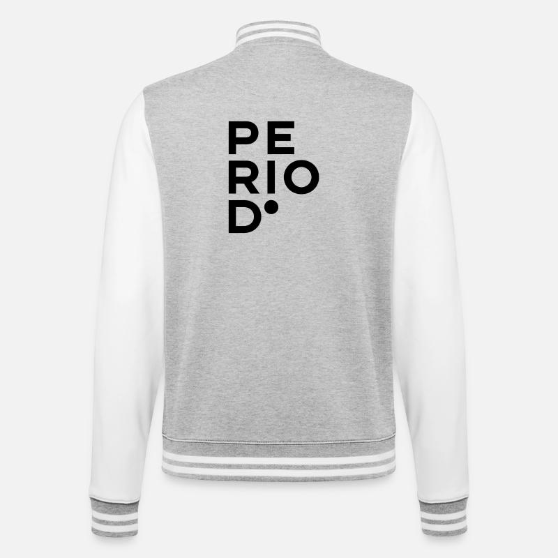 PÉRIODE. - Veste Teddy - gris chiné / blanc