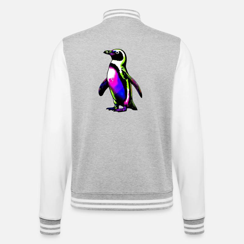 Pingouin - Veste Teddy - gris chiné / blanc