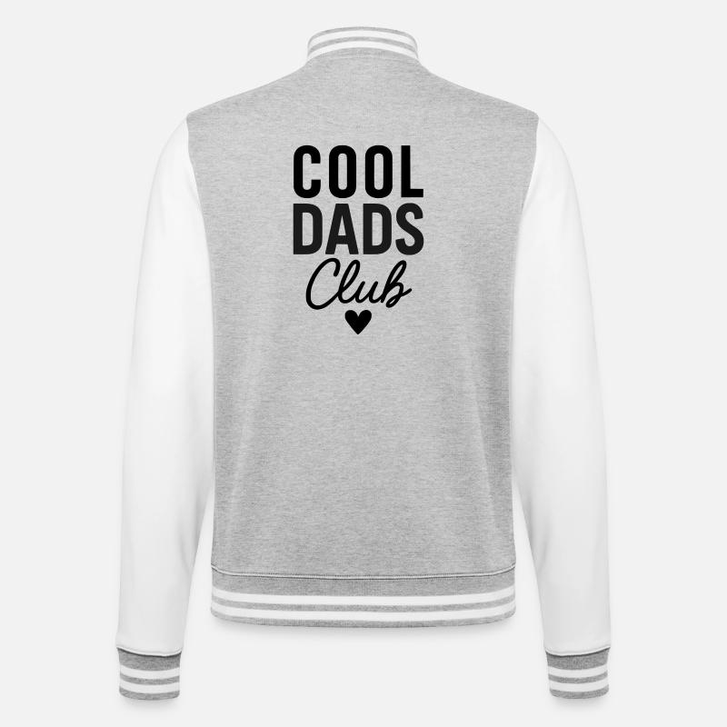 Club des papas cool - Veste Teddy - gris chiné / blanc