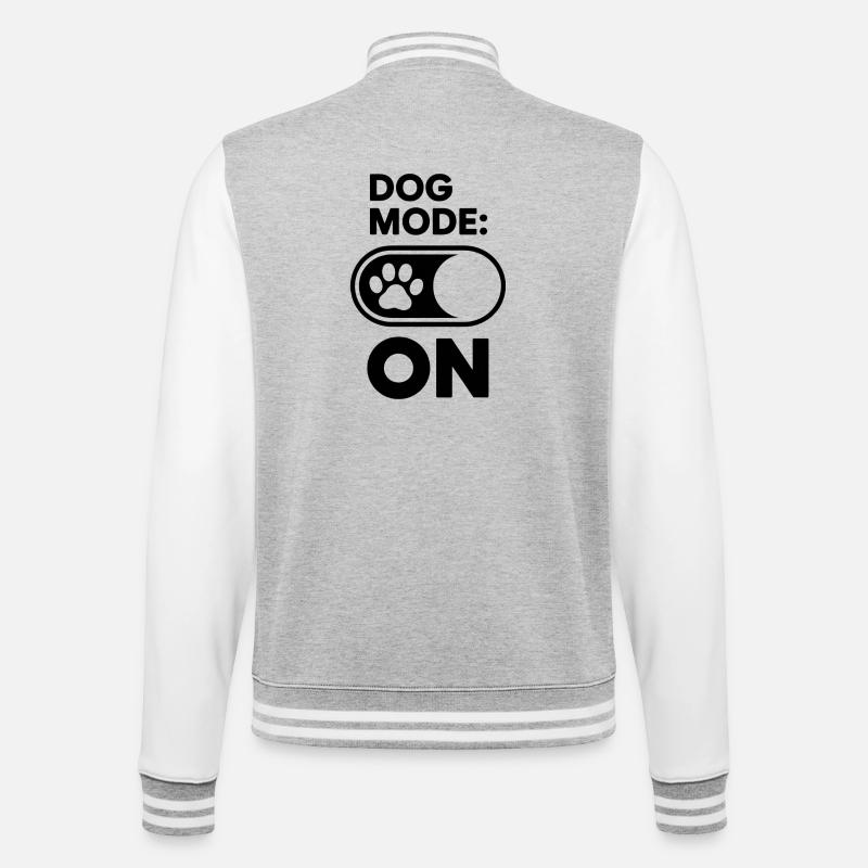 Activez le mode chien - Veste Teddy - gris chiné / blanc