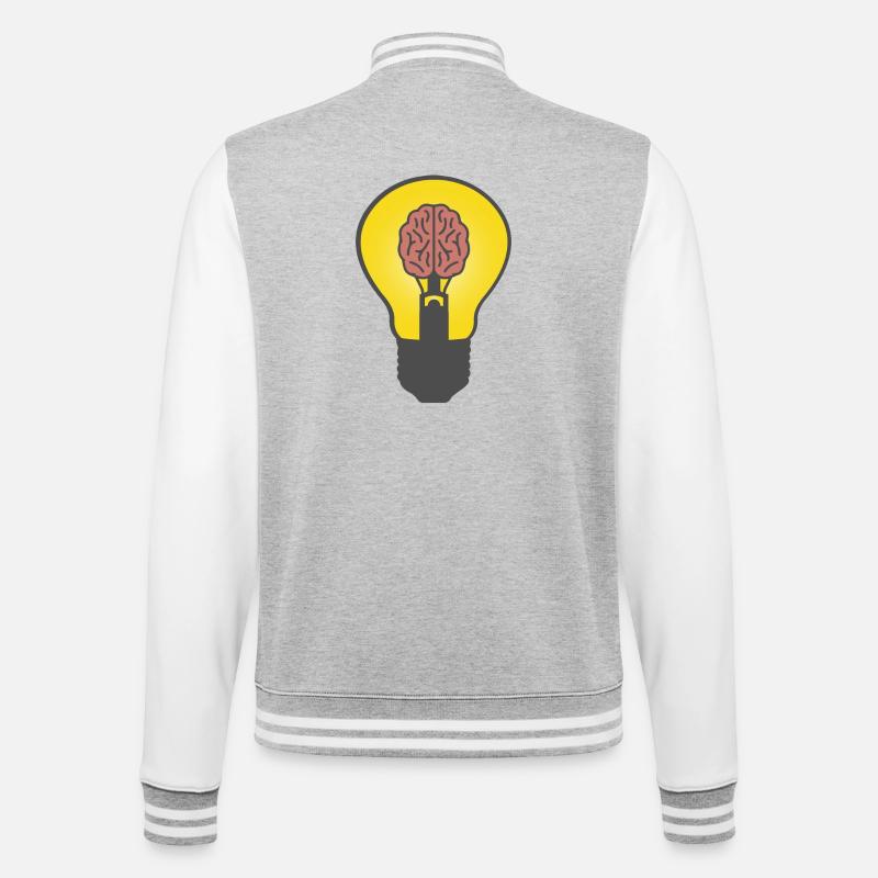 GENIE - Veste Teddy - gris chiné / blanc
