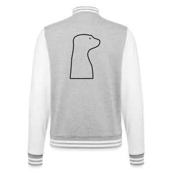 Suricate - Veste Teddy - gris chiné / blanc - Dos - Marisol (170cm)