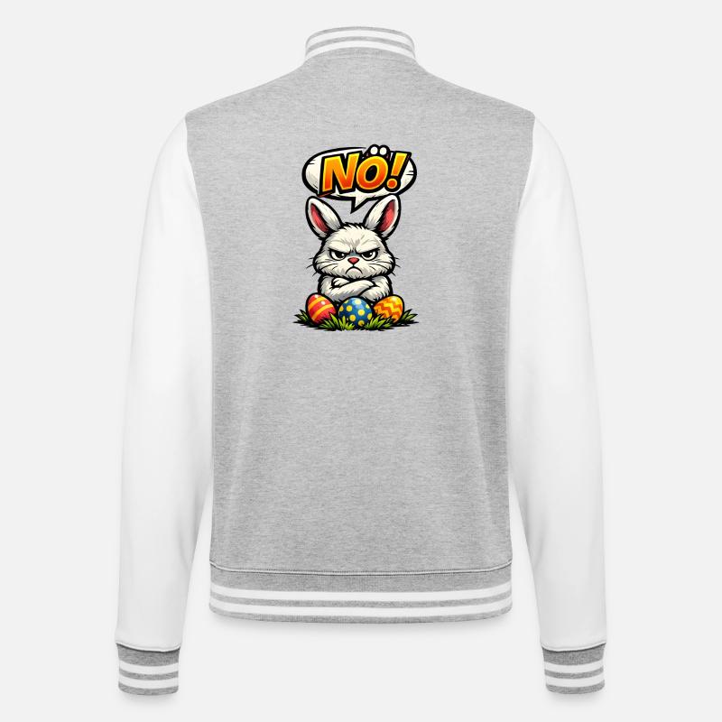 Lower Austrian Bunny Easter Gift - College Sweat Jacket - heather grey/white
