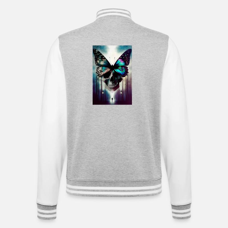 Thriller cover - College Sweat Jacket - heather grey/white