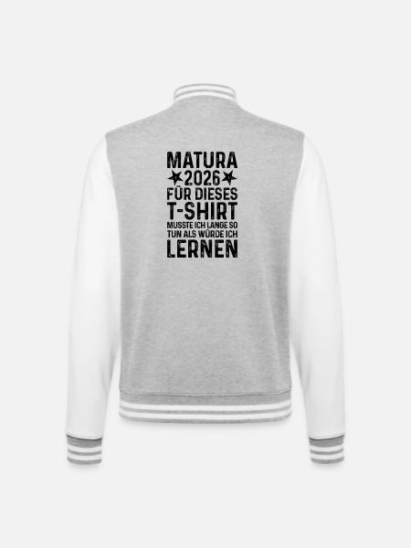 Matura 2026 - College Sweat Jacket - heather grey/white