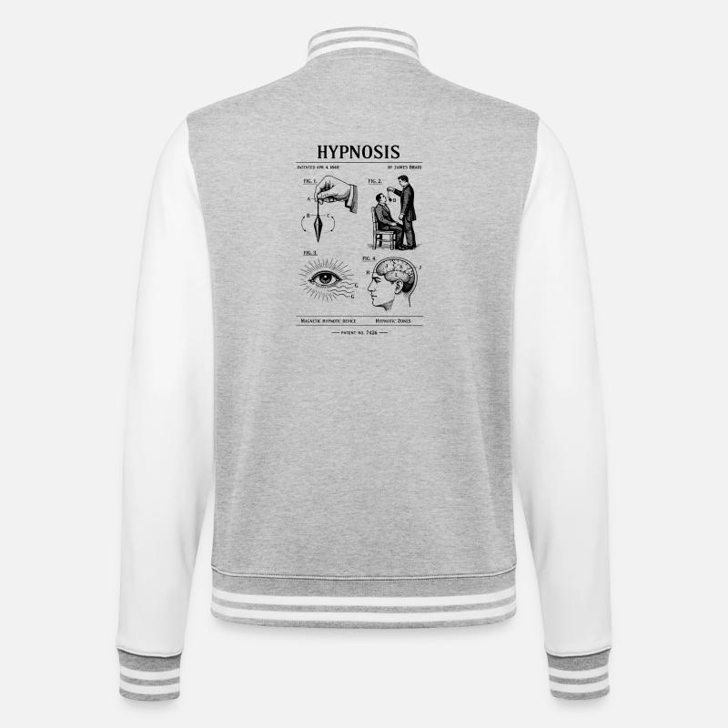 Conception du plan d’hypnose - Veste Teddy - gris chiné / blanc