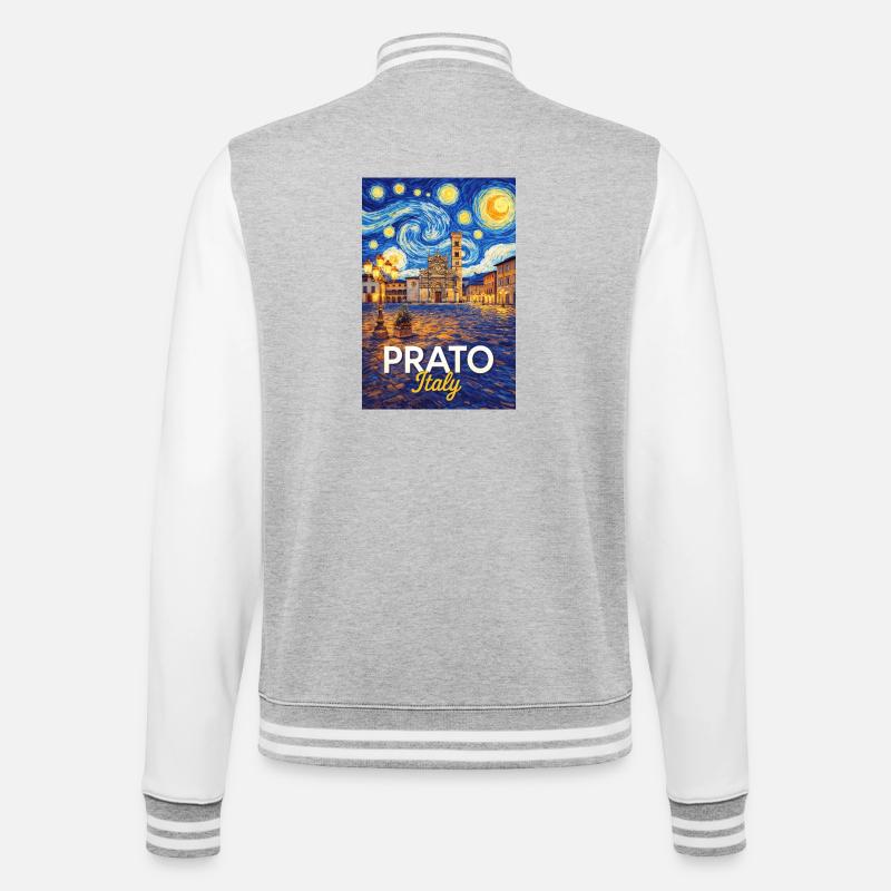 Prato, Italie. - Veste Teddy - gris chiné / blanc