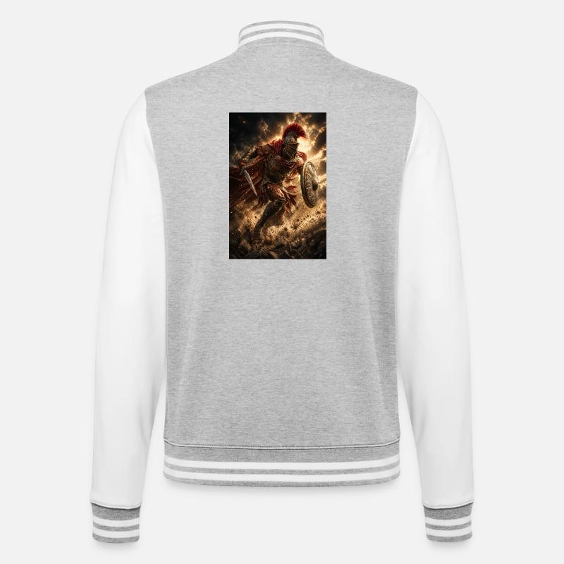 Stormbound Crusader Knight - College Sweat Jacket - heather grey/white
