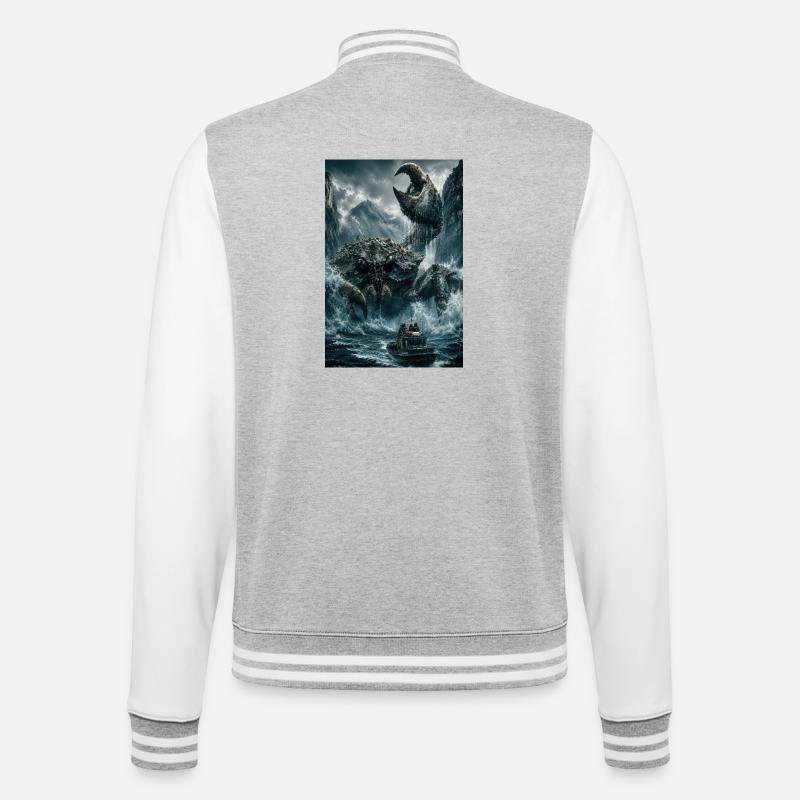 Blocage du Kraken gelé - Veste Teddy - gris chiné / blanc